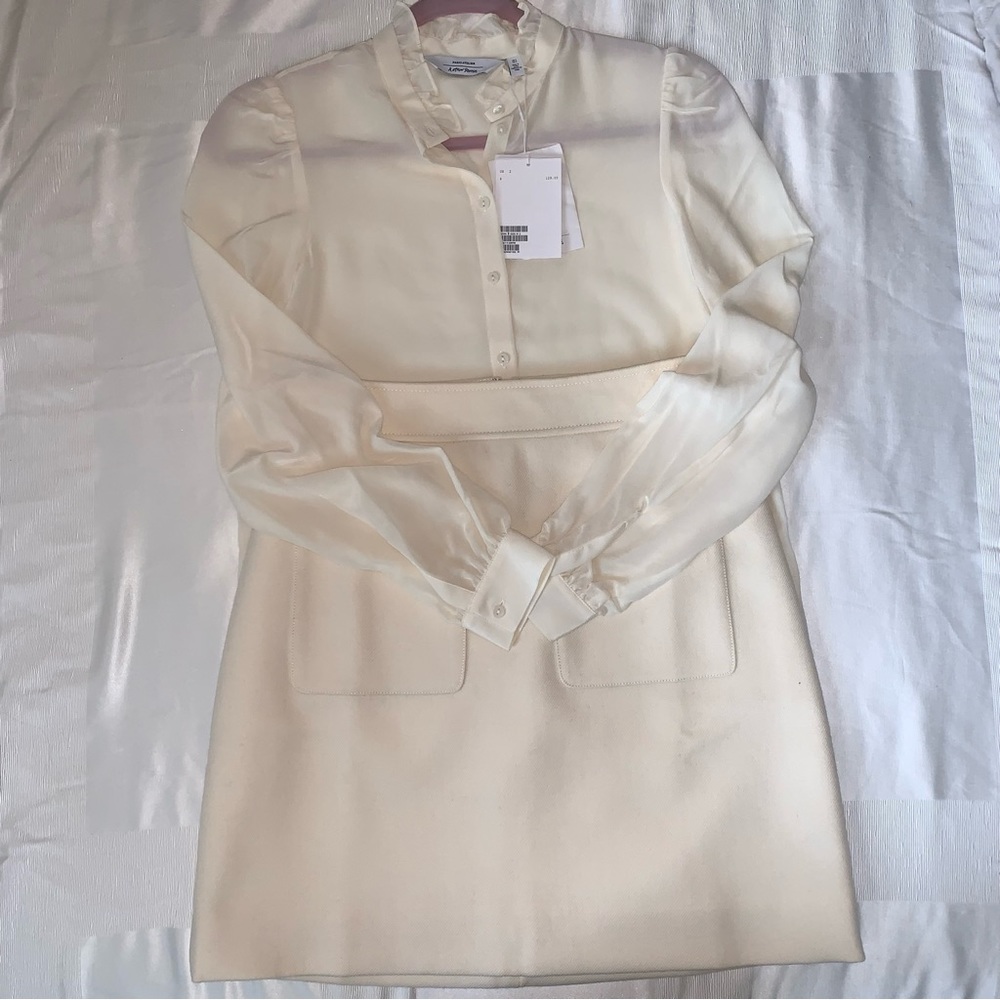 - SOLD - J. Crew Mini Skirt in Double Serge Wool Size 2 NWT - Picture 5 of 6